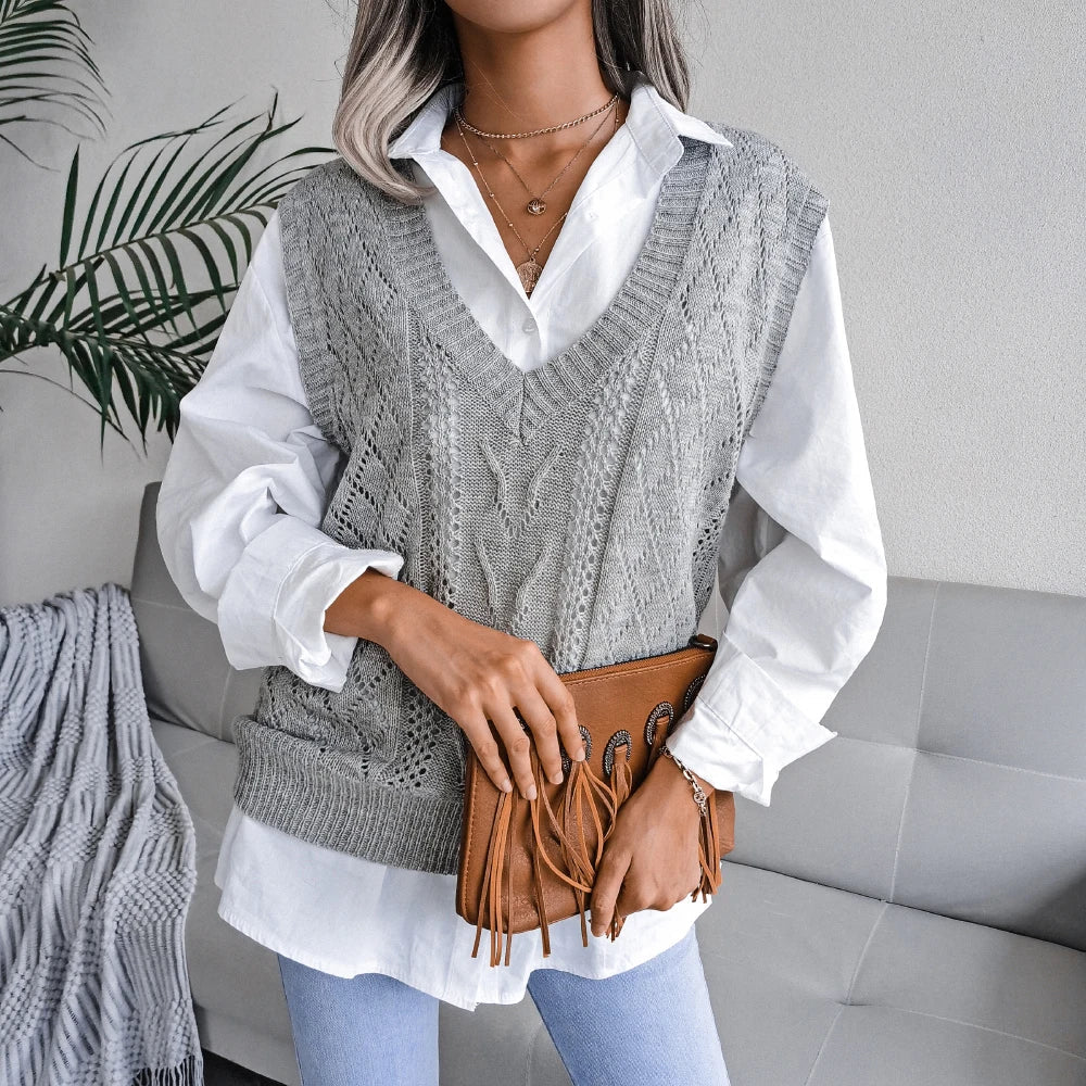 Ellsworth Calloway Gebreid wollen vest