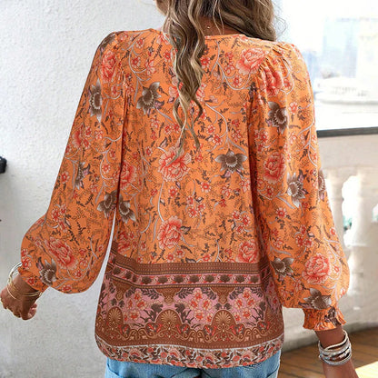 ANIKA IN CHIQUE BLOEMENBLOUSE