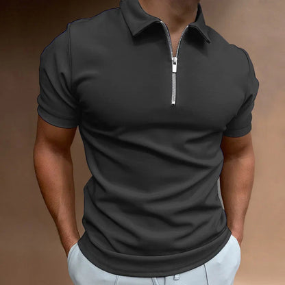 THARAH | Poloshirt met halve rits