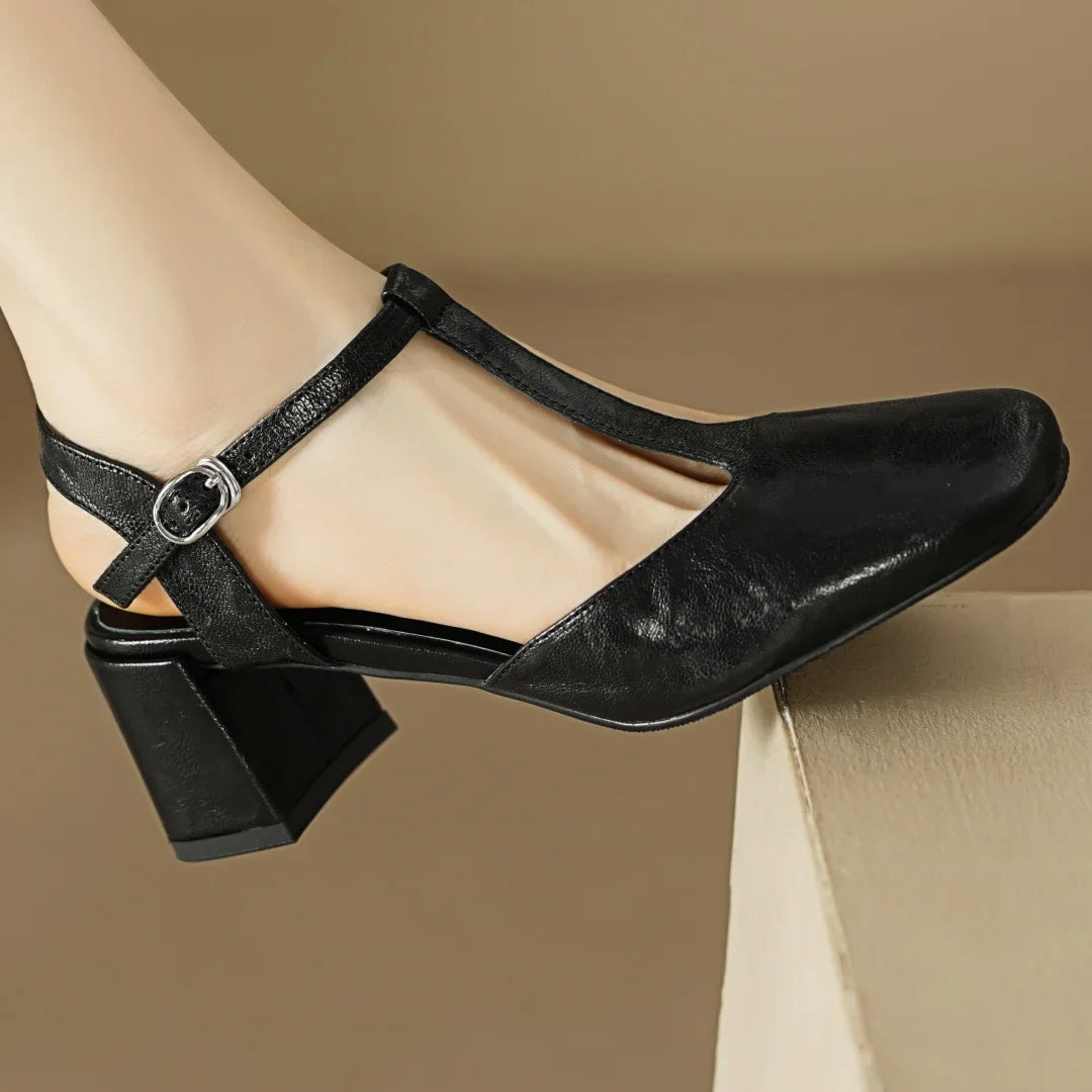 Solenza™| Beatrix Leren Sandalen