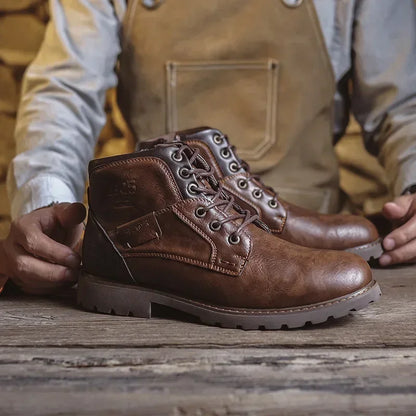 Olsen & Olsen™ Parker | Læder casual støvler i britisk stil