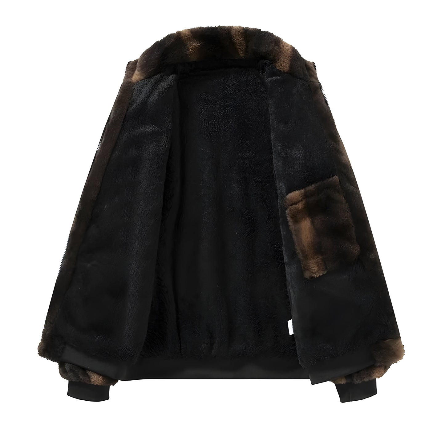 Retro Kunstpelz-Bomber