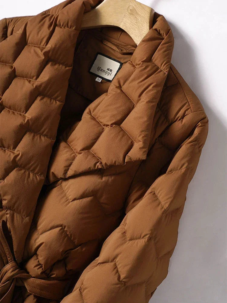 Aimée - Stijlvolle winterparka met riem