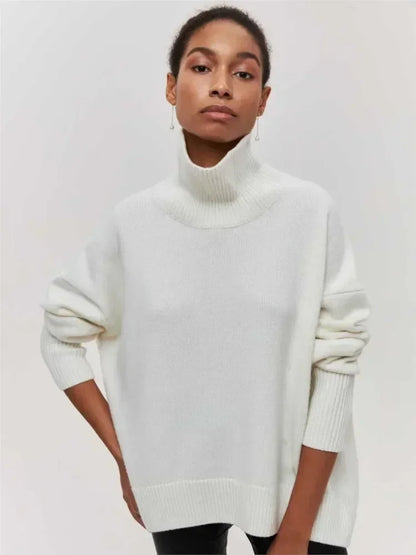 Eden - Oversized coltrui met rolkraag