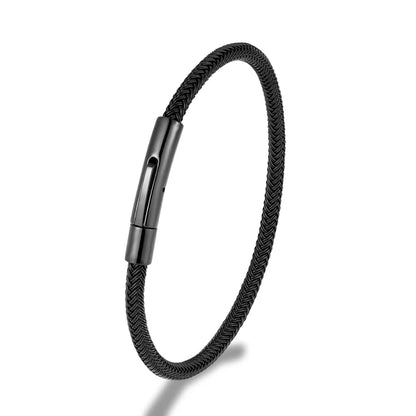 IronCore Draad Manchetknoop Armband – Punk-Geïnspireerde Eenvoudige Stijl in Niet-Vervagend Roestvrijstalen Kabel, Klassiek en Duurzaam Ontwerp voor Mannen