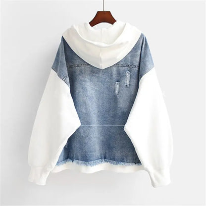 Vivian | Jeansjacke mit Kapuze