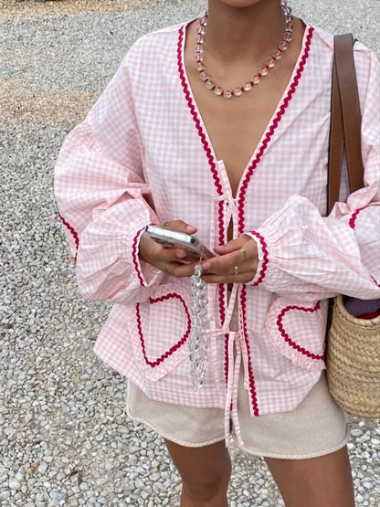 Mila™ | Hartjesblouse