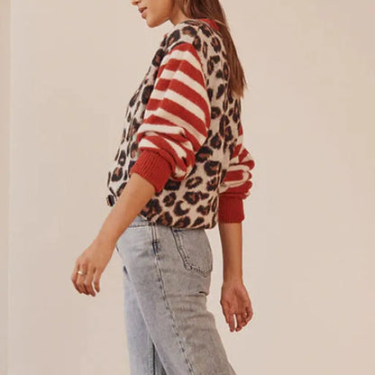 Ferocia Leopardenpullover