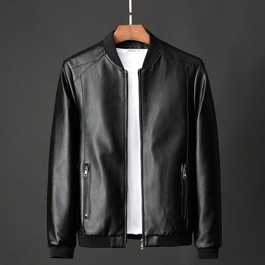 Emil™ Klassisch – Minimalistische Lederjacke mit glattem Finish