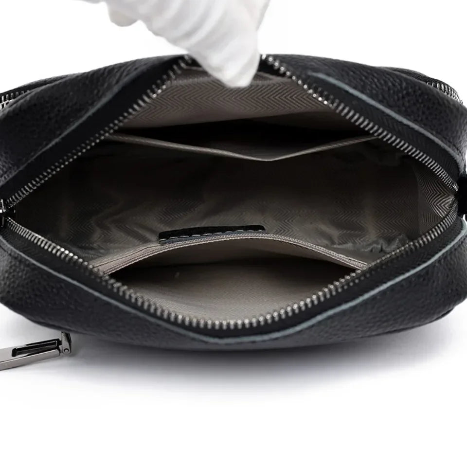 Zara | Geraffineerde leren schoudertas