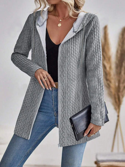 Sharmaine | Elegante jas met capuchon