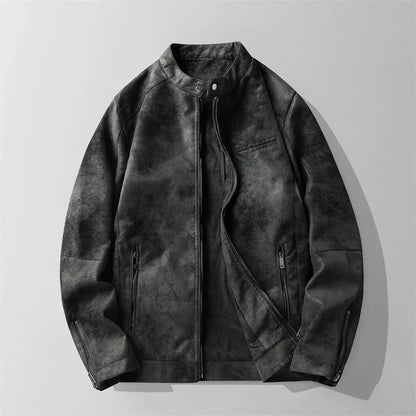 Suede-Lederjacke für Herren: Elegant und vielseitig