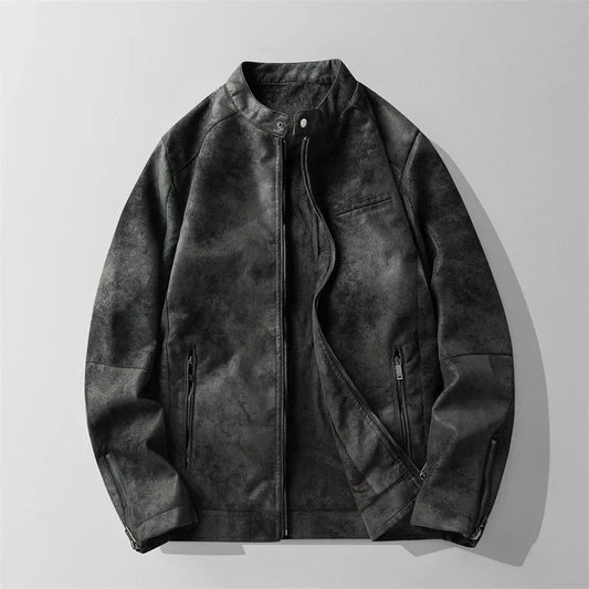 Suede-Lederjacke für Herren: Elegant und vielseitig
