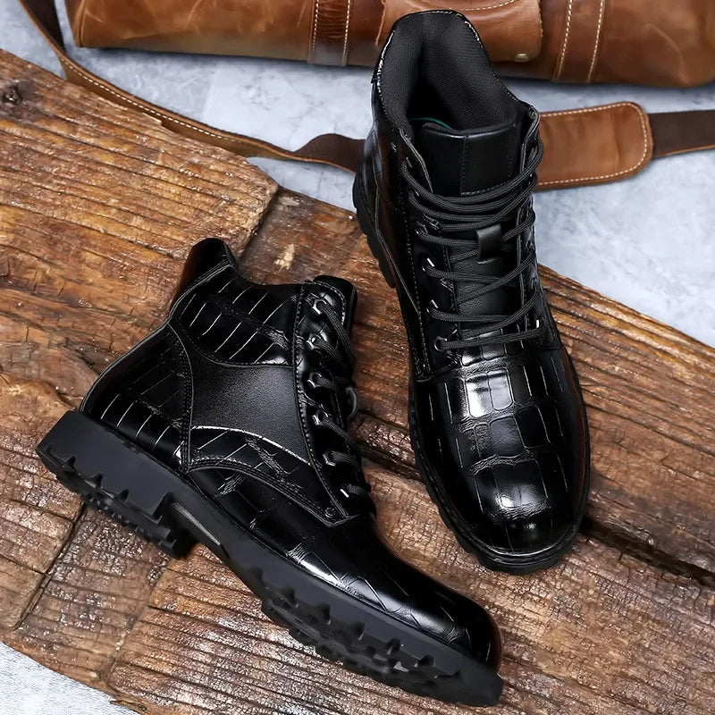 Olsen & Olsen™ Rendell | Leren Croco Laarzen