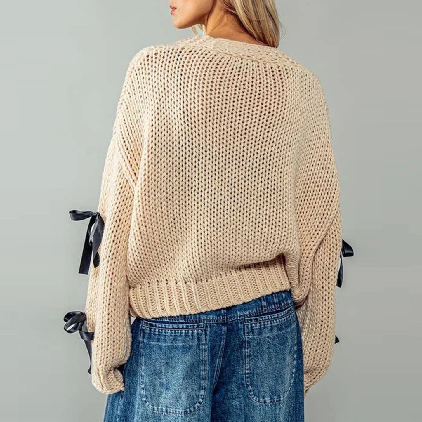 Belle Bow Strickjacke