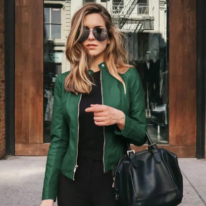 Hannah | Chique Leren Jas