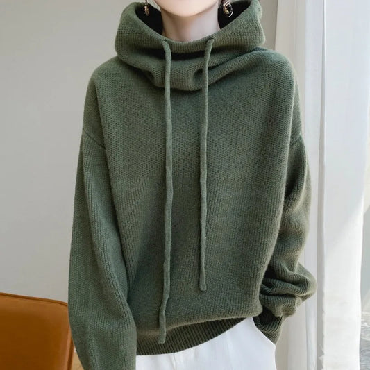 Je Protocol gebreide hoodie