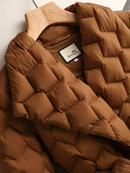 Aimée - Stijlvolle winterparka met riem
