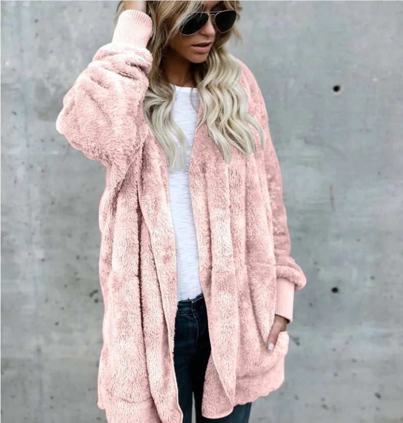 Cathy | Cardigan van dubbellaags fleece voor herfst en winter