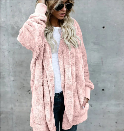 Cathy | Cardigan van dubbellaags fleece voor herfst en winter