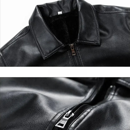 Bronco Leder-Bomberjacke