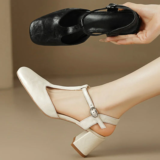 Solenza™| Beatrix Leren Sandalen