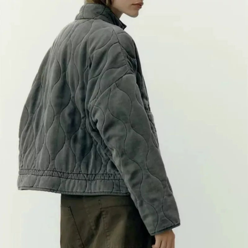 Roz - Veste Détaillée de Poche Quotidienne
