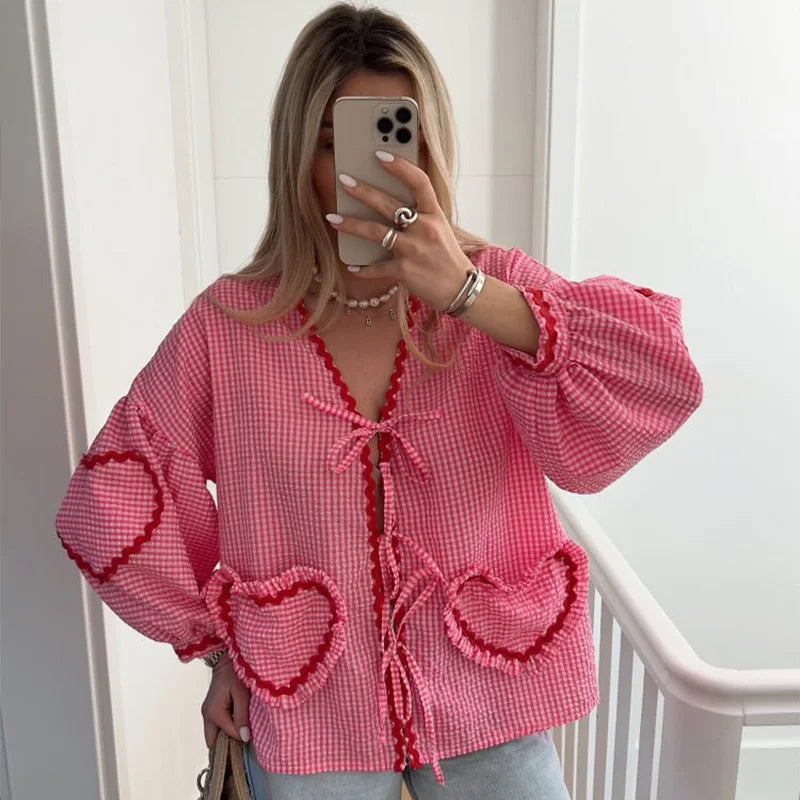 Mila™ | Hartjesblouse