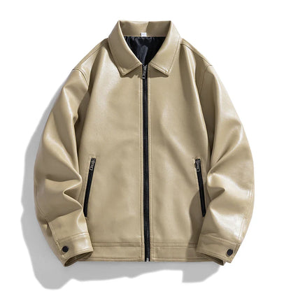Bronco Leder-Bomberjacke