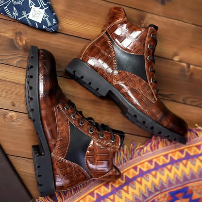 Olsen & Olsen™ Rendell | Leren Croco Laarzen