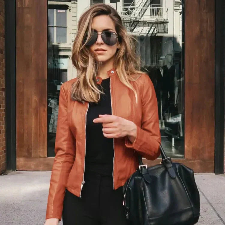 Hannah | Chique Leren Jas