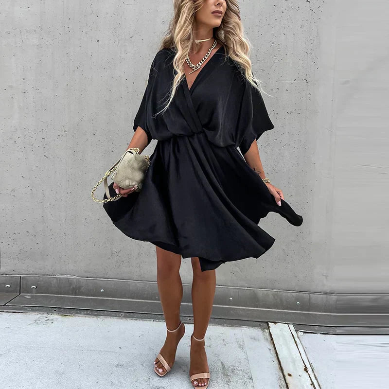 Lennon - Chique Zomerse Mini-jurk met Hoge Taille