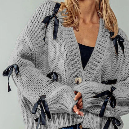 Belle Bow Strickjacke