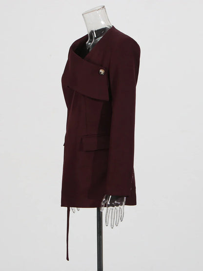 Asymmetrischer Schicker Blazer