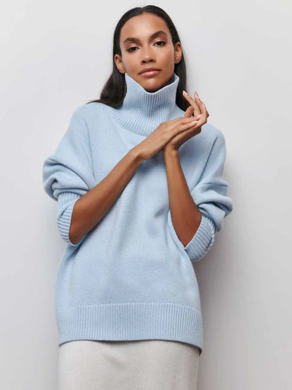 Eden - Oversized coltrui met rolkraag