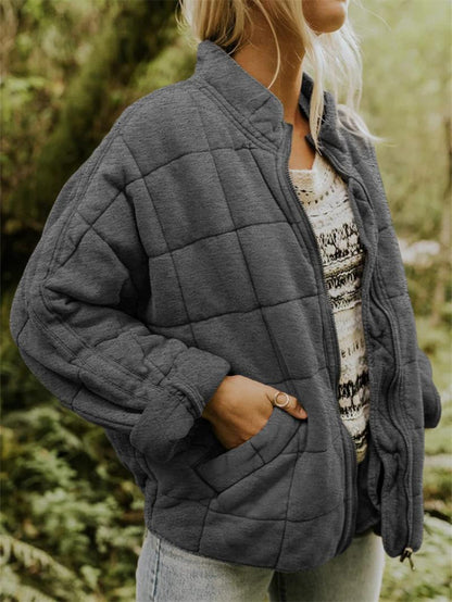 Rasmine | Stilvolle gesteppte Jacke mit Reißverschluss
