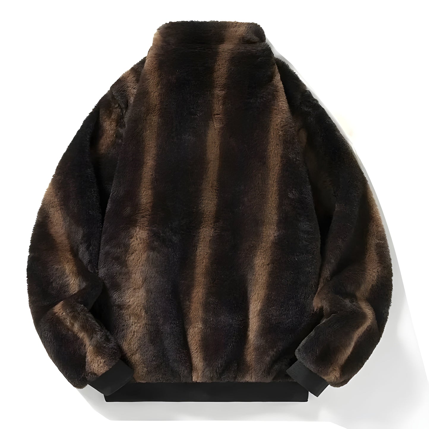 Retro Kunstpelz-Bomber