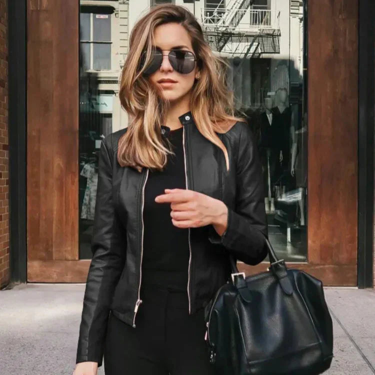 Hannah | Chique Leren Jas
