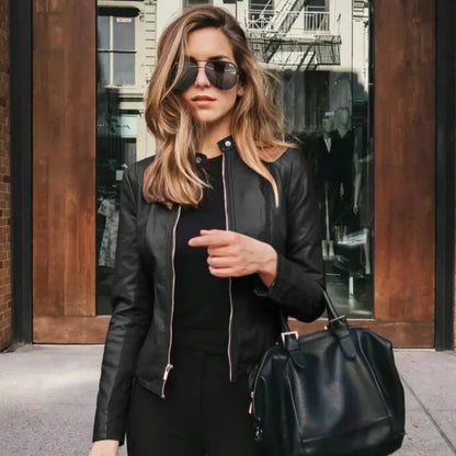 Hannah | Chique Leren Jas