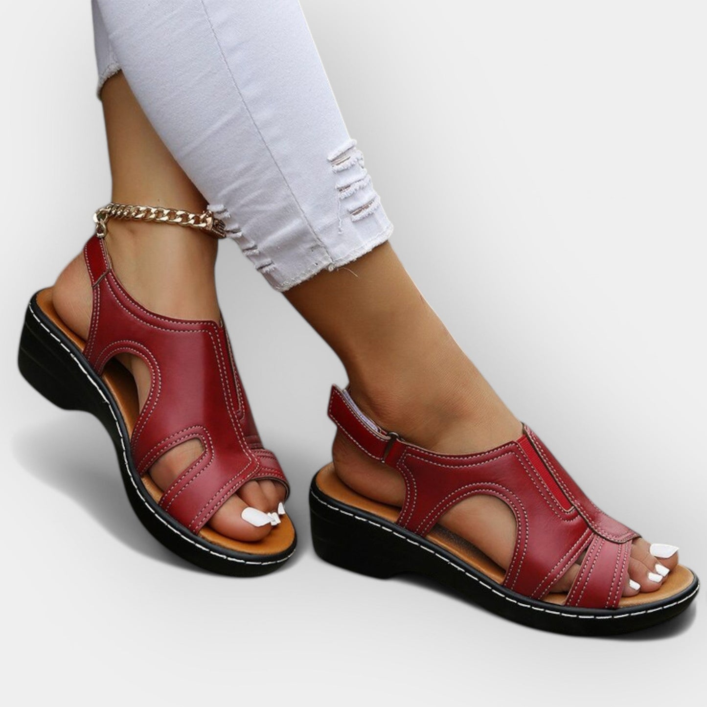 Leren Sandalen met Stijl