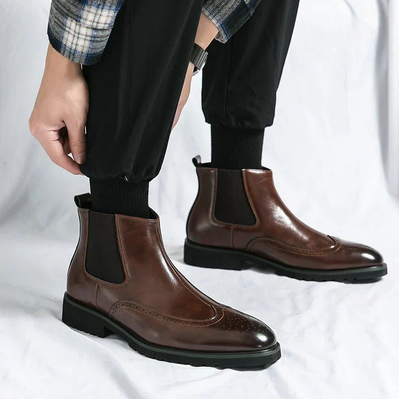 Dwight | Kunstläder Chelsea-Stiefel
