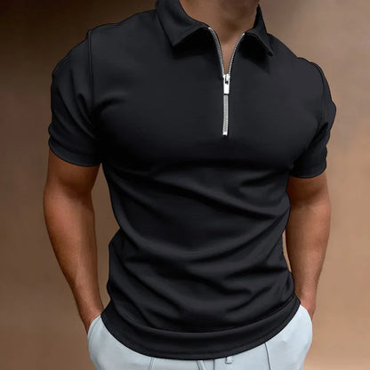 THARAH | Poloshirt met halve rits