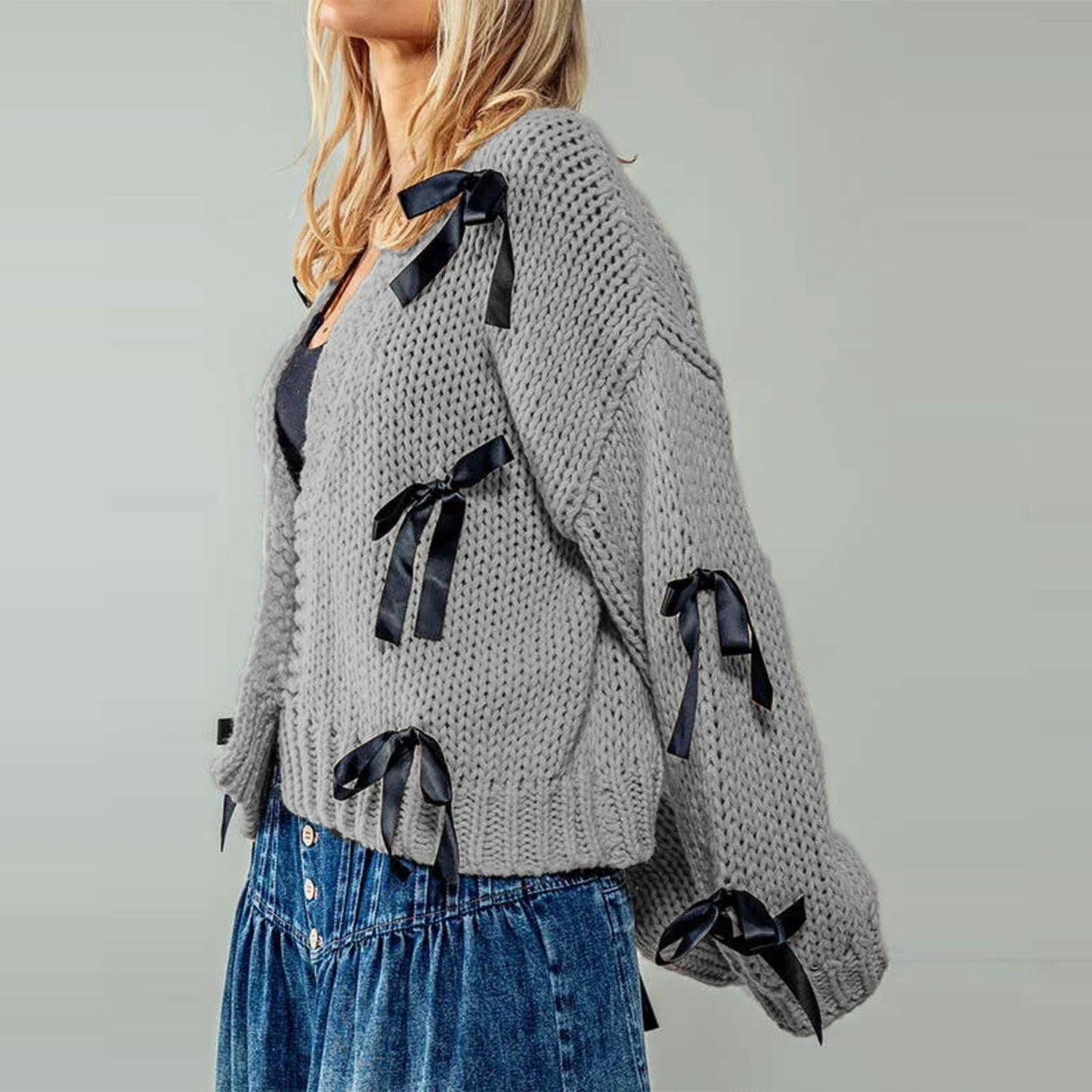 Belle Bow Strickjacke
