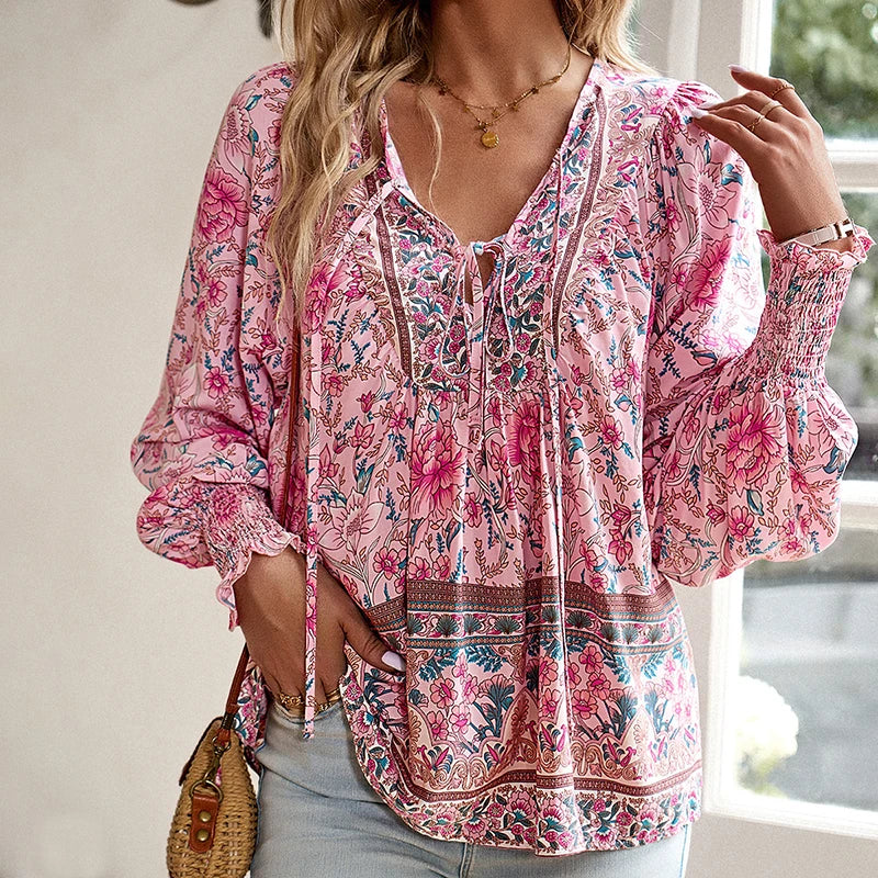 ANIKA IN CHIQUE BLOEMENBLOUSE