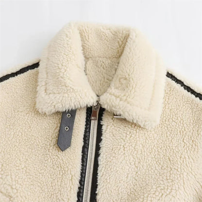 Fleece-Bikerjacke