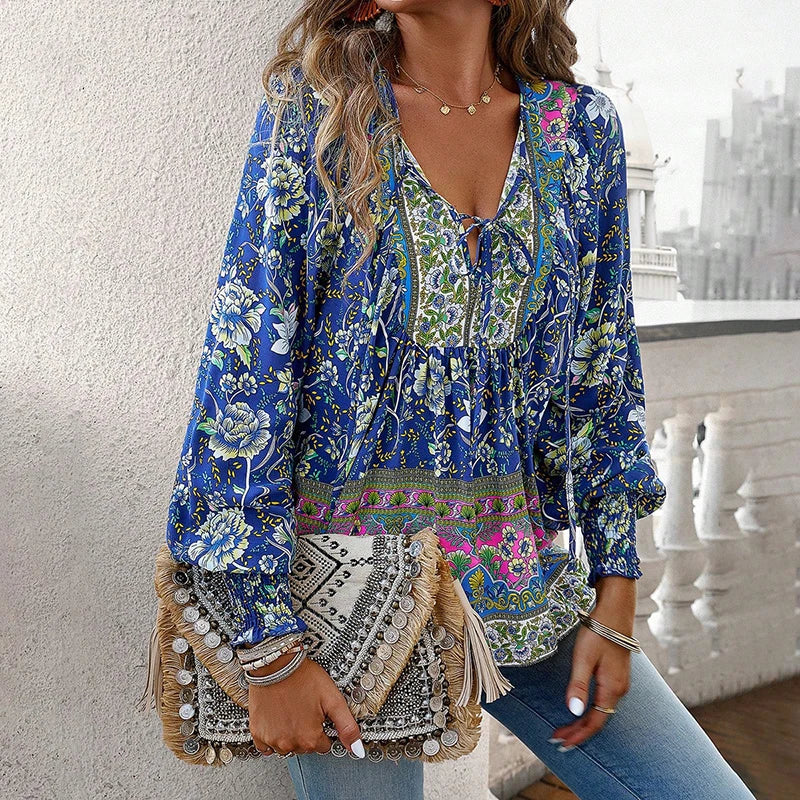 ANIKA IN CHIQUE BLOEMENBLOUSE