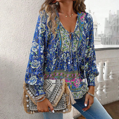 ANIKA IN CHIQUE BLOEMENBLOUSE