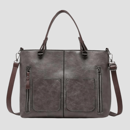 Elegante vintage leren schoudertas