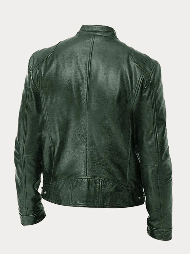 Victor | Casual Leren Jas: Tijdloos Design en Comfort
