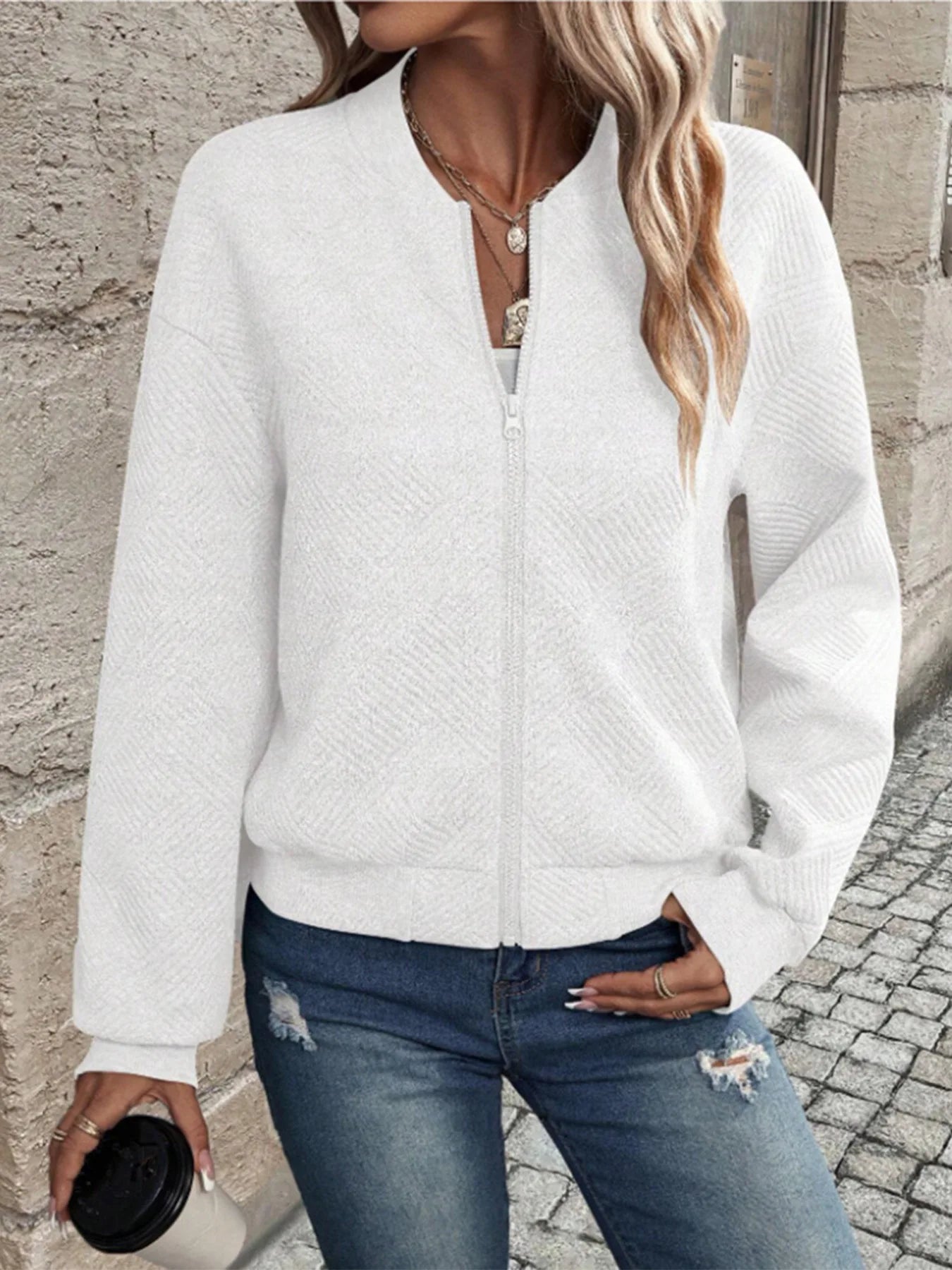 Marika™ – Strickjacke mit langen Ärmeln
